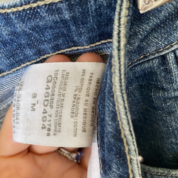 Vintage Bermuda denim jean shorts Sz 8 - Picture 7 of 13